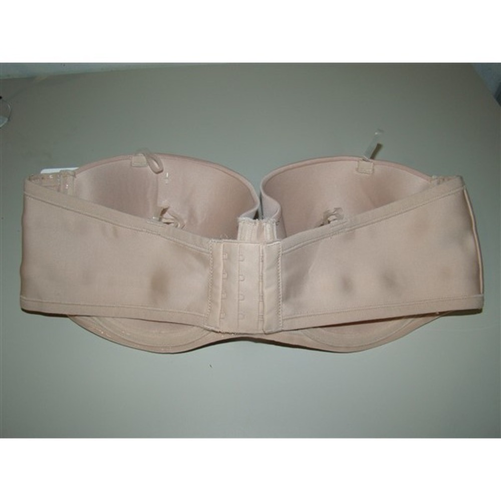 NWOT Vanity Fair 38D Beauty Back Full Figure Strapless Bra 74380 Beige 116561 - Picture 3 of 3